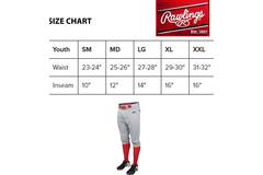 Rawlings YLNCHKP Youth Launch Knicker Baseball Polyester Pant 